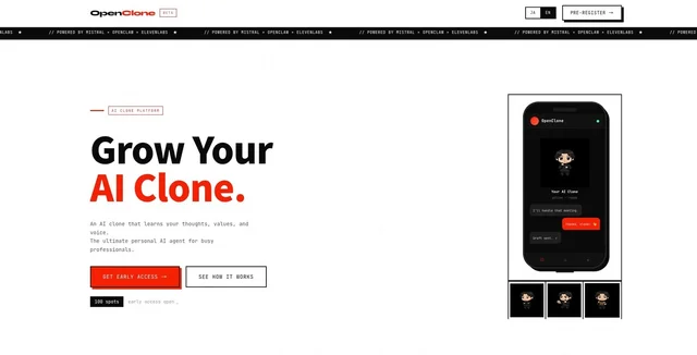 OpenClone — AI Clone Platform